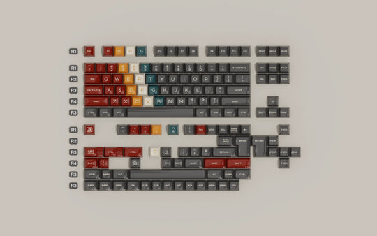 JTK HSA Eccentric ABS Doubleshot Glossy Surface Keycap Set