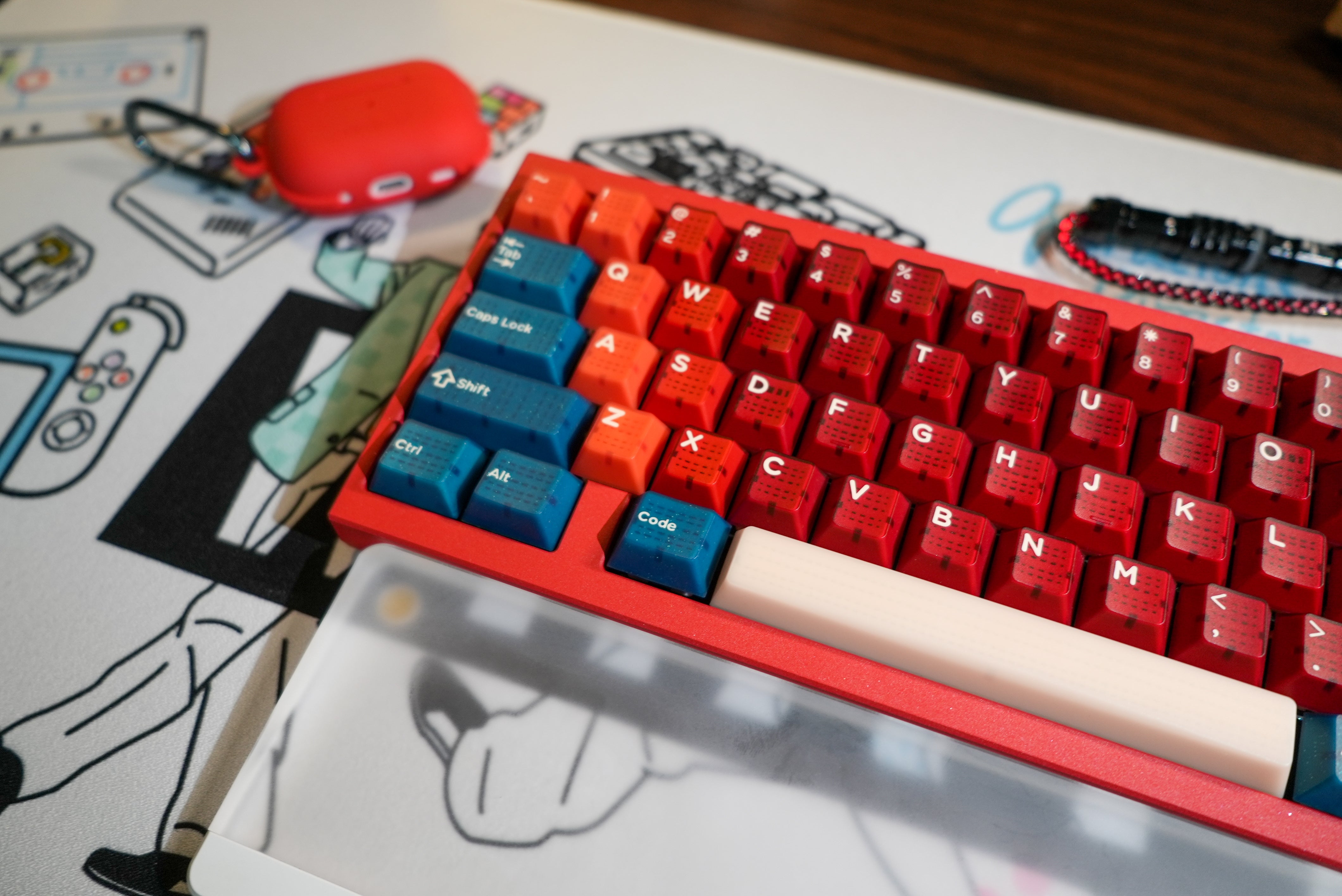 In-stock] Hifi Fox x Domikey Red Bean ABS Doubleshot Cherry