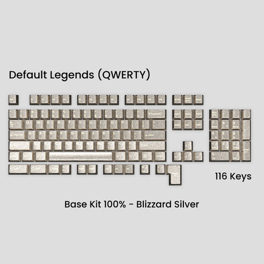 [GB] Awekeys Wild Ice Metal Keycaps Set