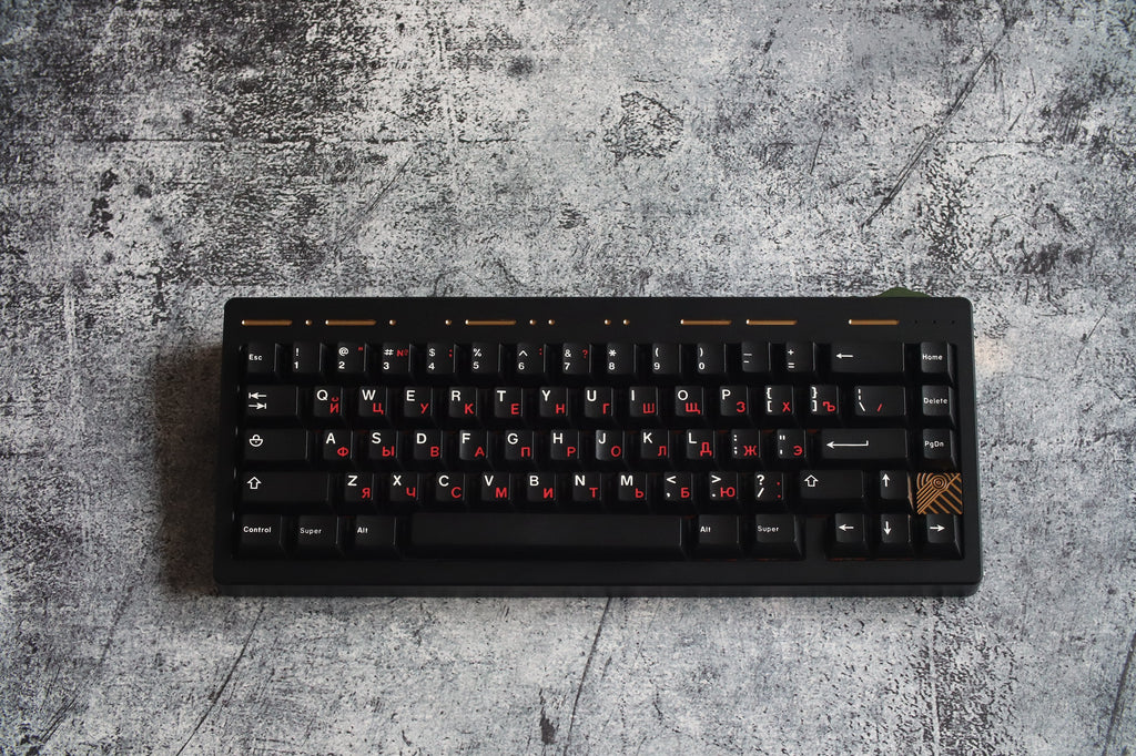 In-stock] JTK RUSSIAN Cherry Profile Doubleshot ABS Keycap Set