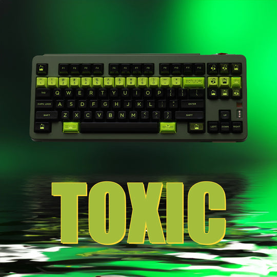 [In-stock] JTK TOXIC HSA Profile ABS Doubleshot Glossy Surface Keycap Set