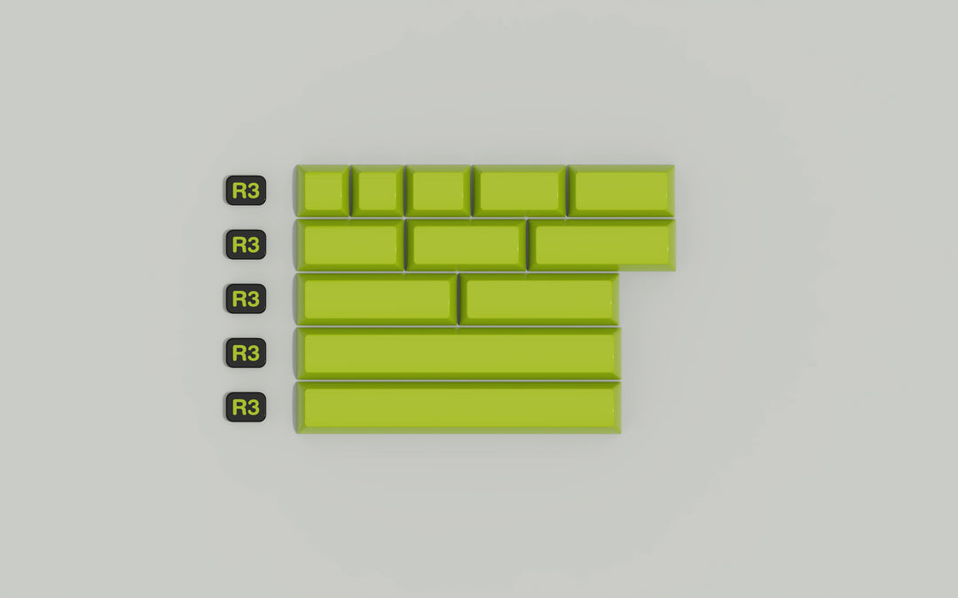 [In-stock] JTK TOXIC HSA Profile ABS Doubleshot Glossy Surface Keycap Set