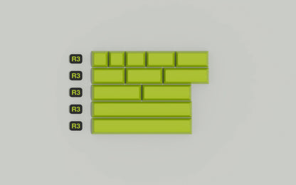 [In-stock] JTK TOXIC HSA Profile ABS Doubleshot Glossy Surface Keycap Set