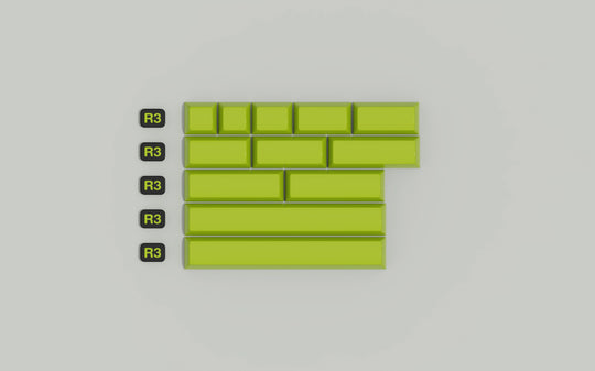 [In-stock] JTK TOXIC HSA Profile ABS Doubleshot Glossy Surface Keycap Set