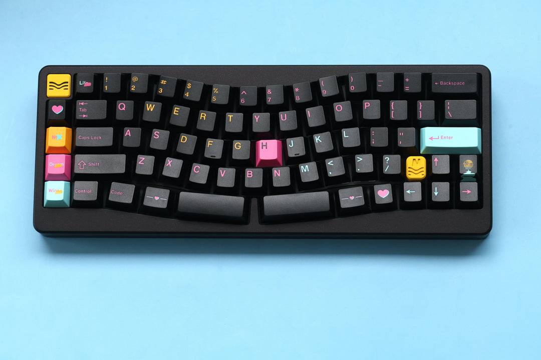 JTK NightLife Cherry Profile ABS Tripeshot Keycap Set