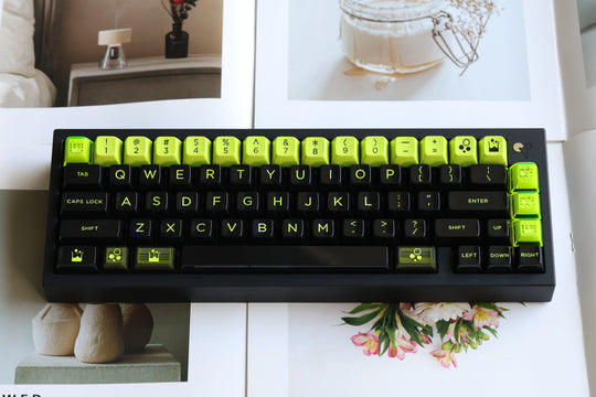 [In-stock] JTK TOXIC HSA Profile ABS Doubleshot Glossy Surface Keycap Set