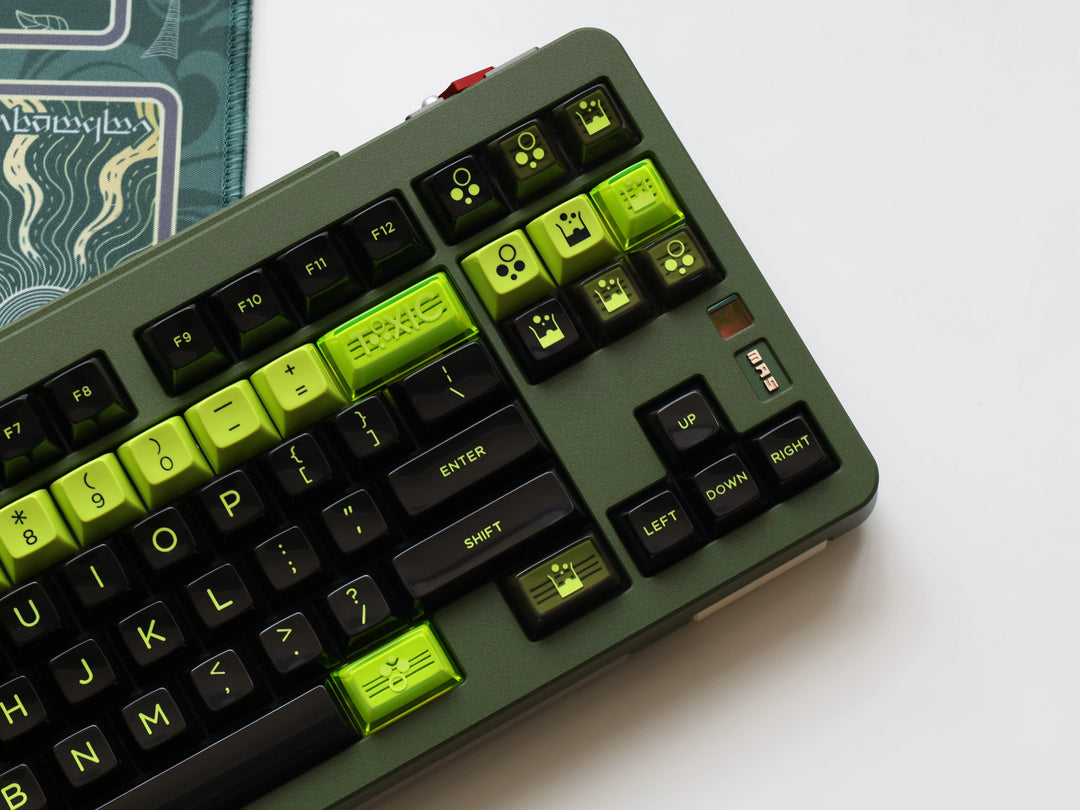 [In-stock] JTK TOXIC HSA Profile ABS Doubleshot Glossy Surface Keycap Set