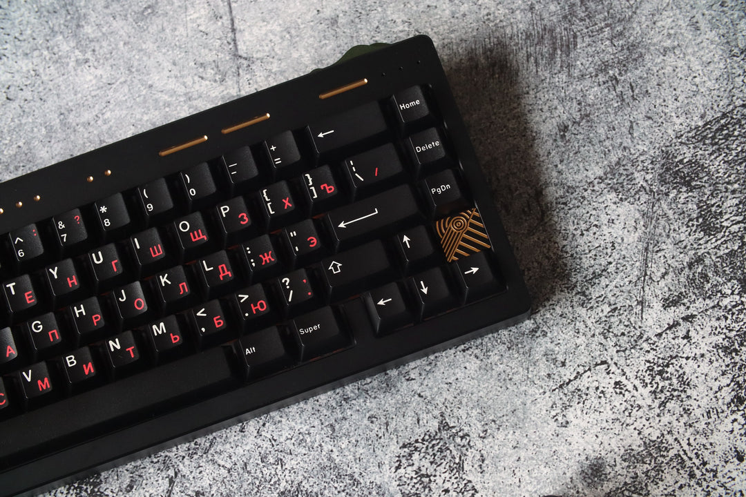 [In-stock] JTK RUSSIAN Cherry Profile Doubleshot ABS Keycap Set