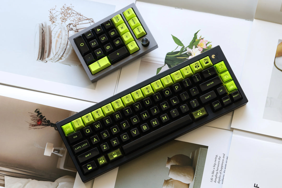 [In-stock] JTK TOXIC HSA Profile ABS Doubleshot Glossy Surface Keycap Set