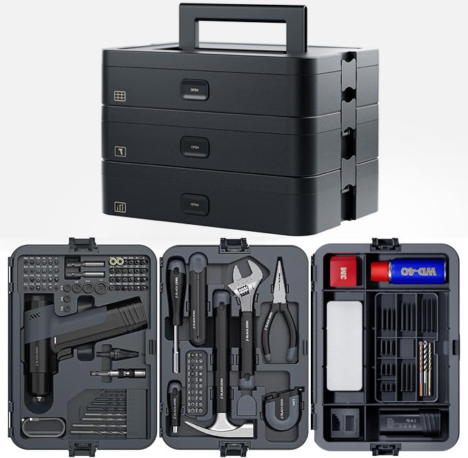 BLACKZERO™ Modular 3-in-1 Toolbox System – ClickClack