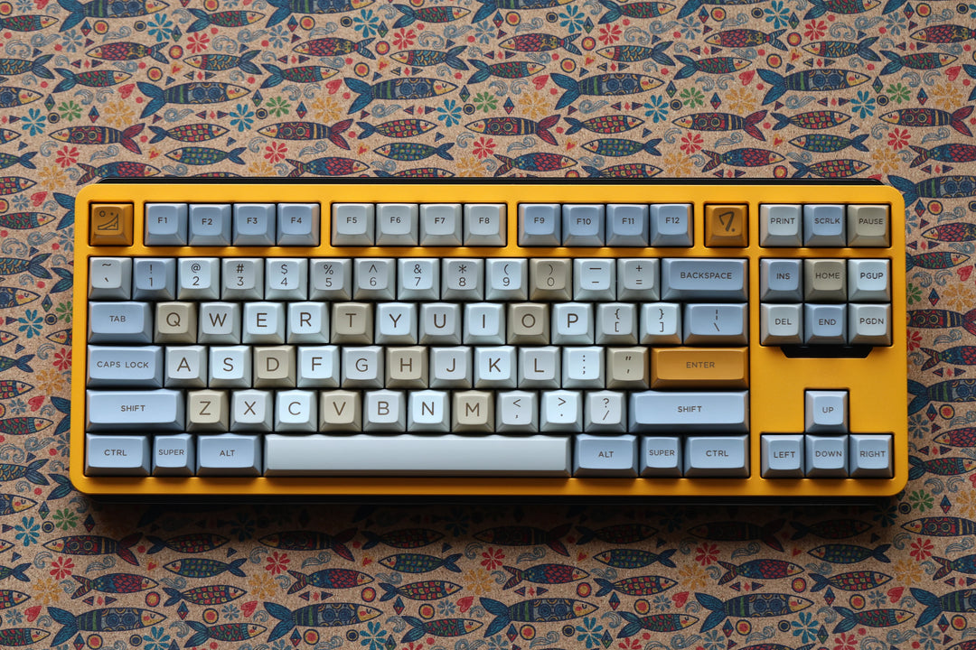 JTK HSA Gold Rush ABS Doubleshot Glossy Surface Keycap Set