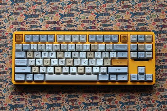 JTK HSA Gold Rush ABS Doubleshot Glossy Surface Keycap Set