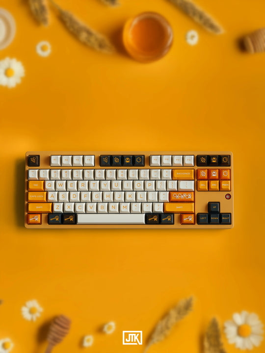 [In-stock] JTK HSA Bee Keeping ABS Doubleshot Glossy Surface Keycap Set