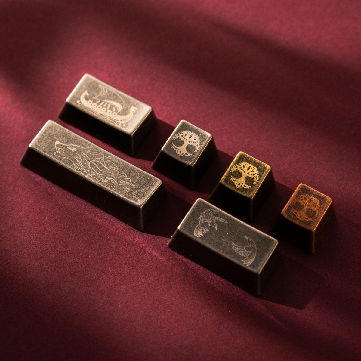 [GB] Awekeys Viking Antiques Full Metal Keycaps - Extension Kit