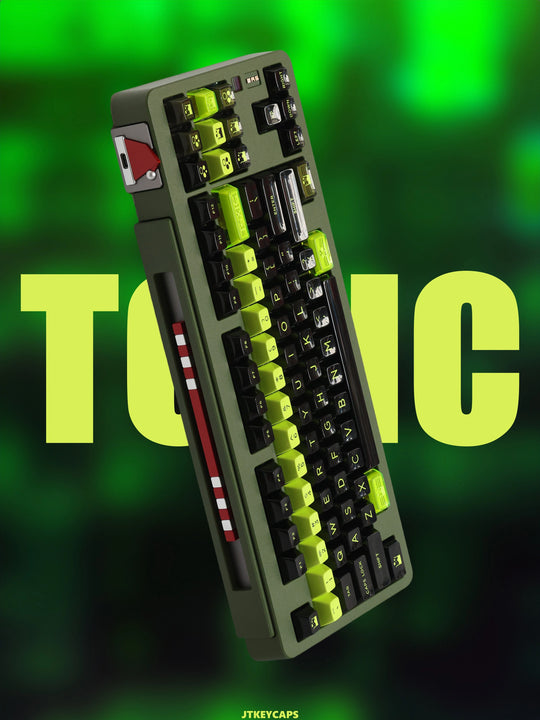 [In-stock] JTK TOXIC HSA Profile ABS Doubleshot Glossy Surface Keycap Set
