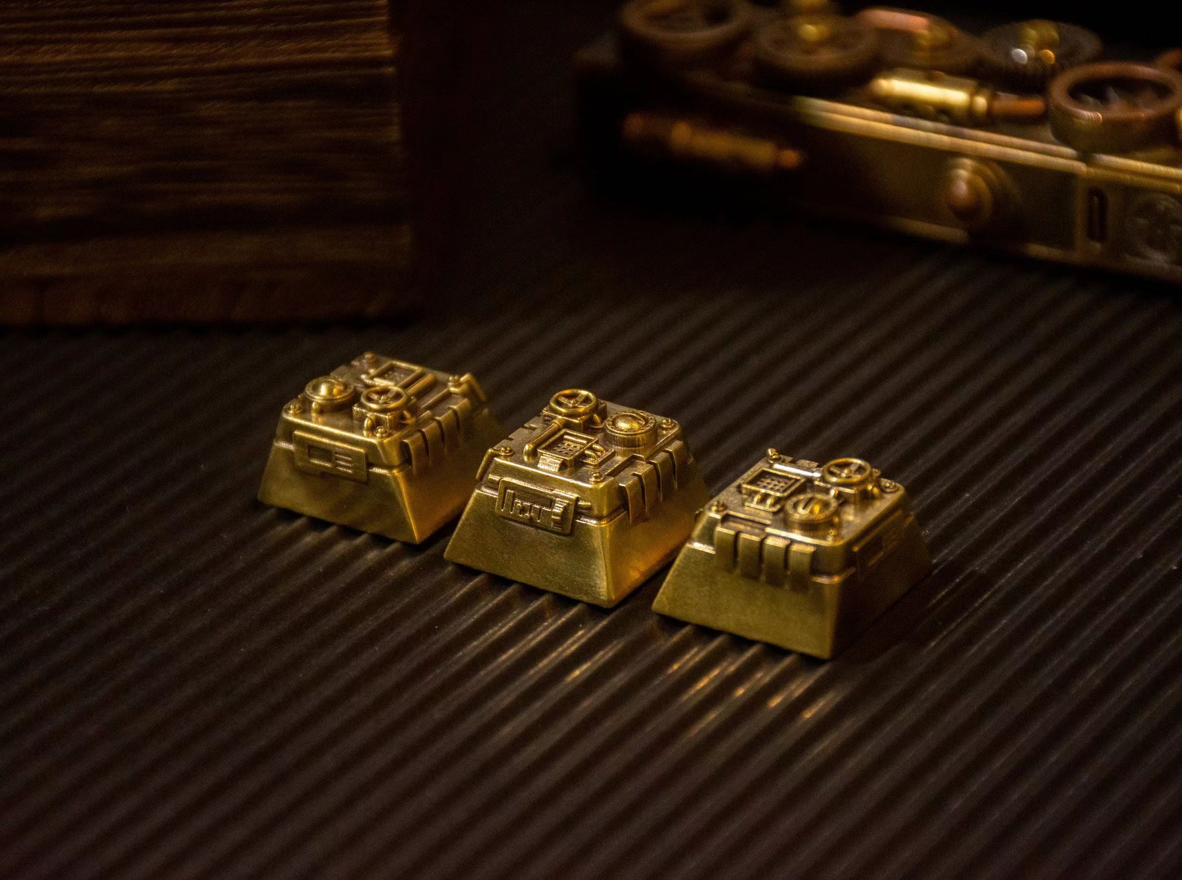In-stock] Retro: Steam Age Cherry Profile Keycaps – ClickClack