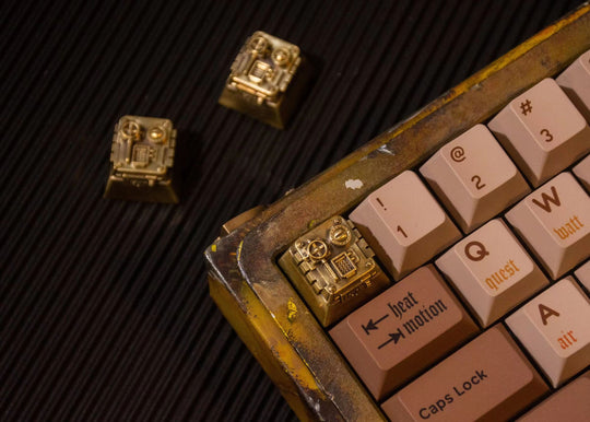 [In-stock] Retro: Steam Age Cherry Profile Keycaps