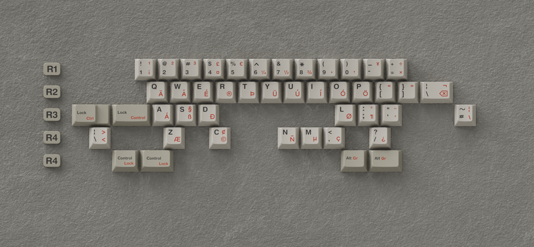 [In-stock] JTK Beige Cherry Profile PBT&ABS Tripeshot Keycap Set