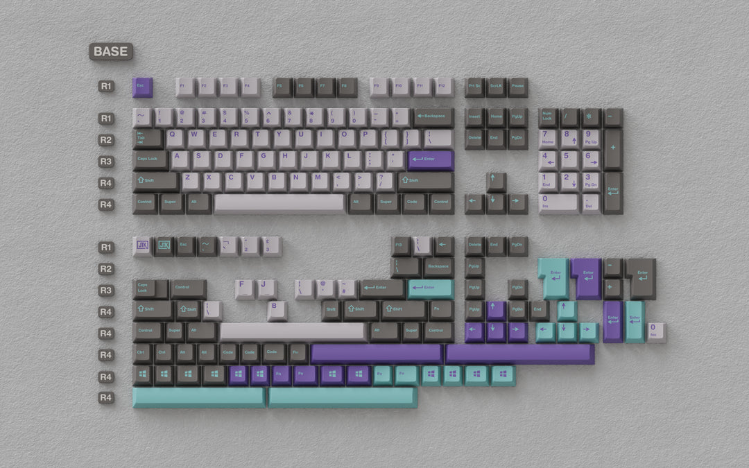 JTK HYPERFUSE R2 PBT&ABS Doubleshot Keycap Set