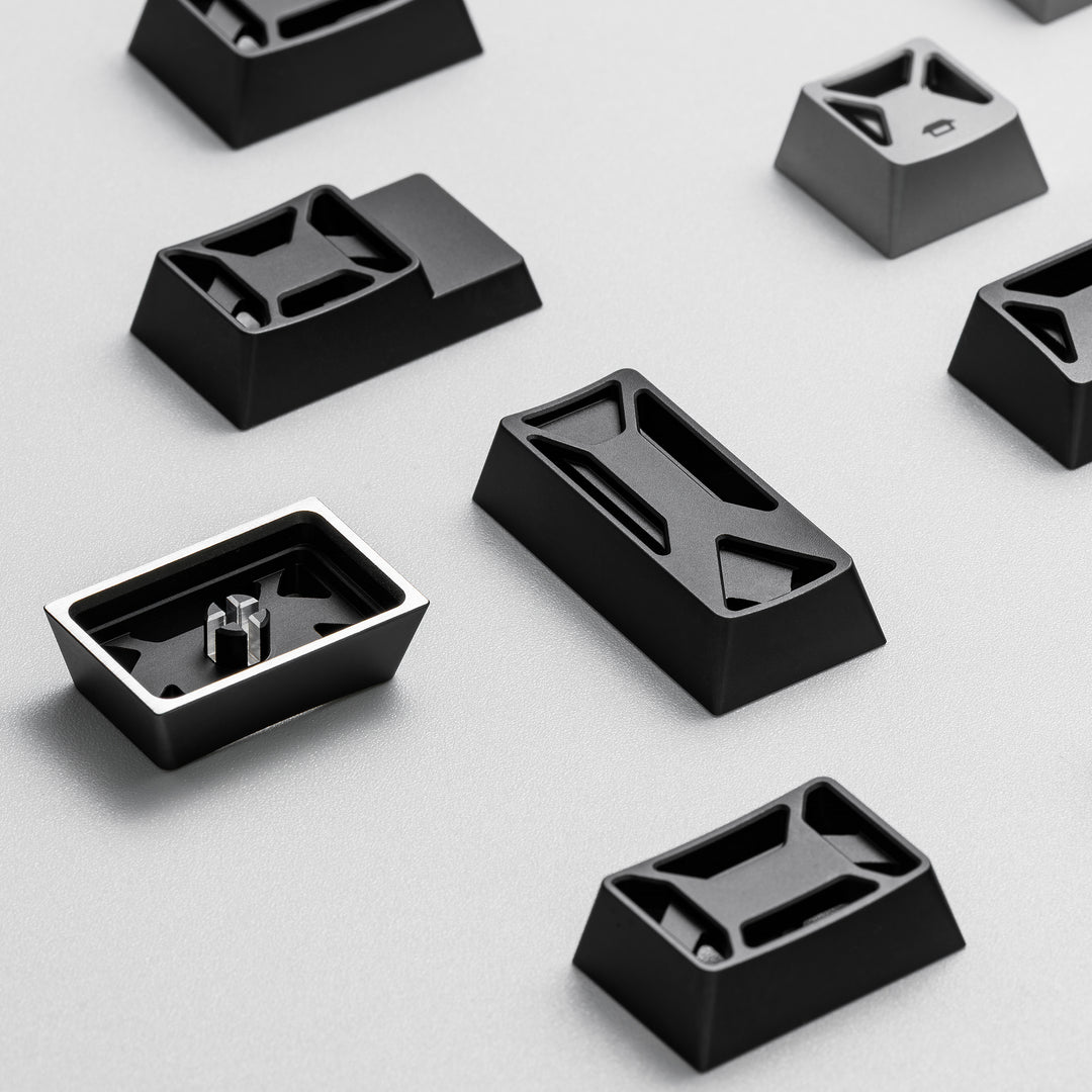 [GB]NOOIR N² Metal Keycaps | Aluminum Alloy CNC Machined | Anodized | Hollow Design