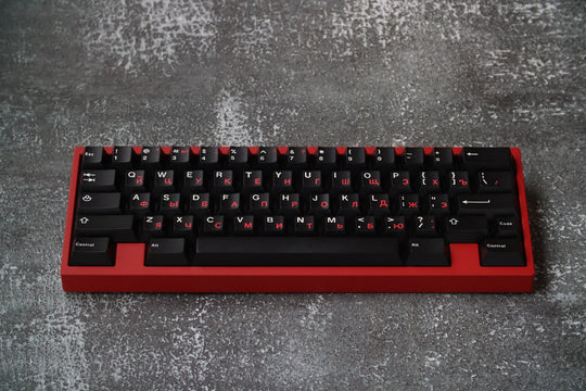 [In-stock] JTK RUSSIAN Cherry Profile Doubleshot ABS Keycap Set