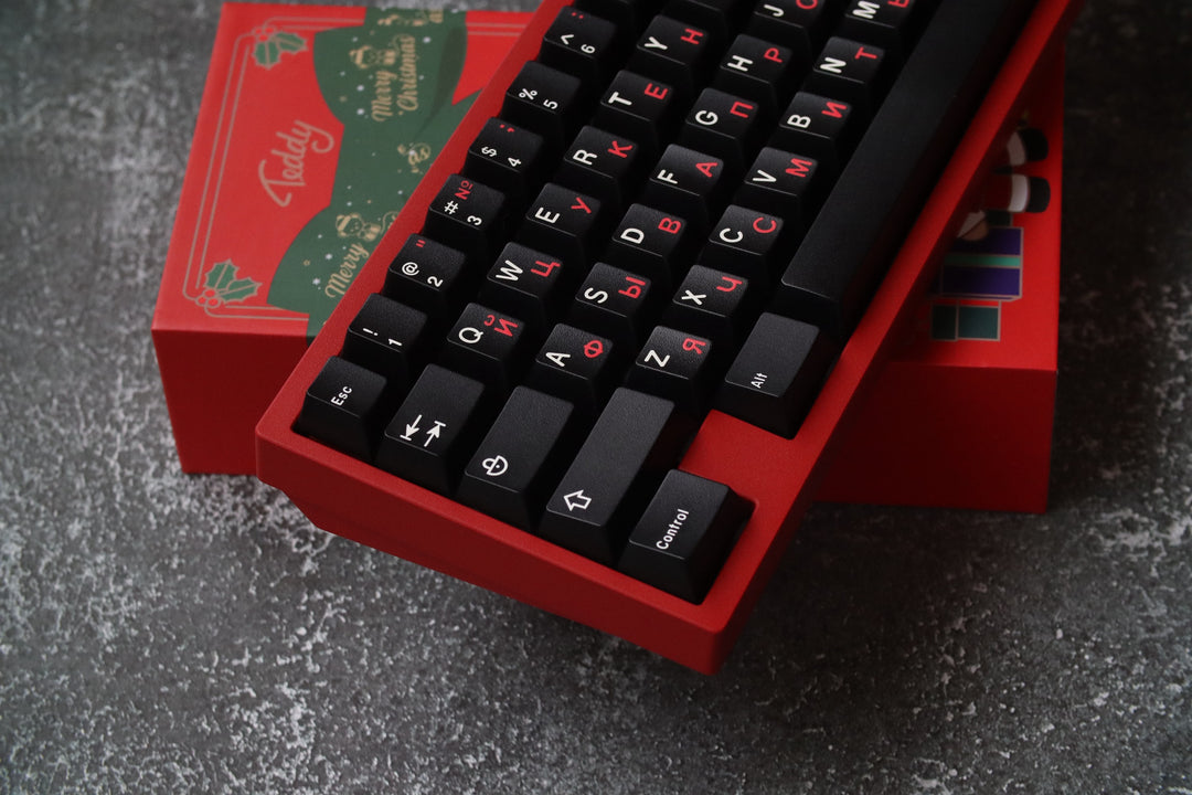 [In-stock] JTK RUSSIAN Cherry Profile Doubleshot ABS Keycap Set