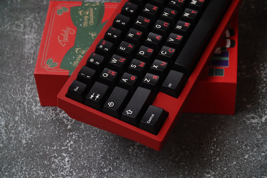 [In-stock] JTK RUSSIAN Cherry Profile Doubleshot ABS Keycap Set