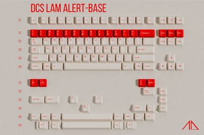 [Group Buy] DCS Red Alert & Lam Alert Keycaps By Laminar