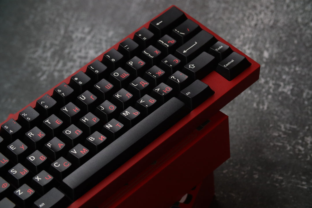 [In-stock] JTK RUSSIAN Cherry Profile Doubleshot ABS Keycap Set