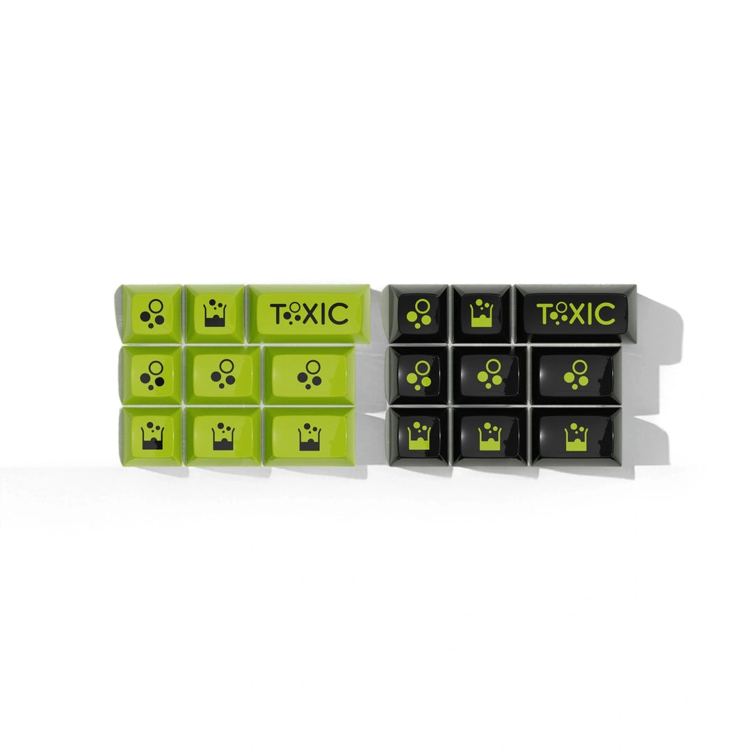 [In-stock] JTK TOXIC HSA Profile ABS Doubleshot Glossy Surface Keycap Set