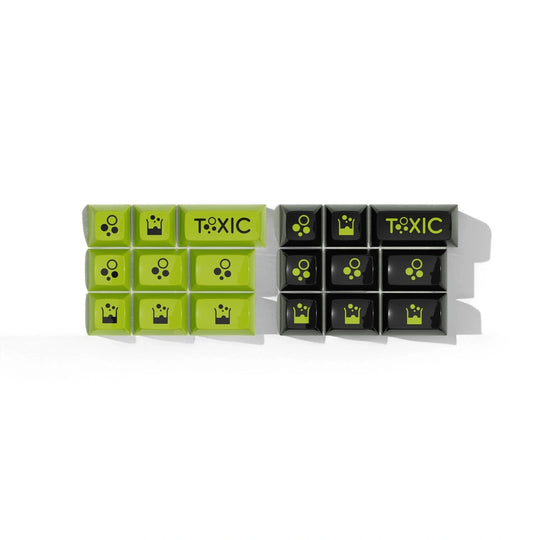 [In-stock] JTK TOXIC HSA Profile ABS Doubleshot Glossy Surface Keycap Set