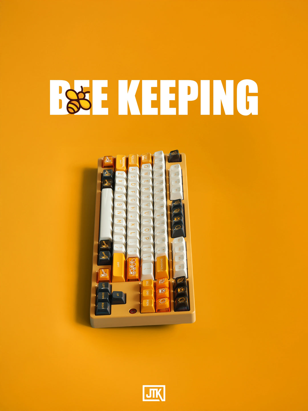 [In-stock] JTK HSA Bee Keeping ABS Doubleshot Glossy Surface Keycap Set