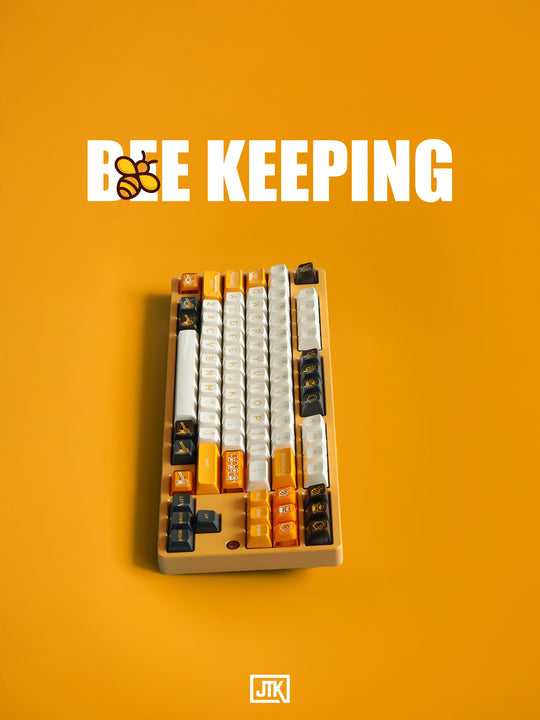 [In-stock] JTK HSA Bee Keeping ABS Doubleshot Glossy Surface Keycap Set