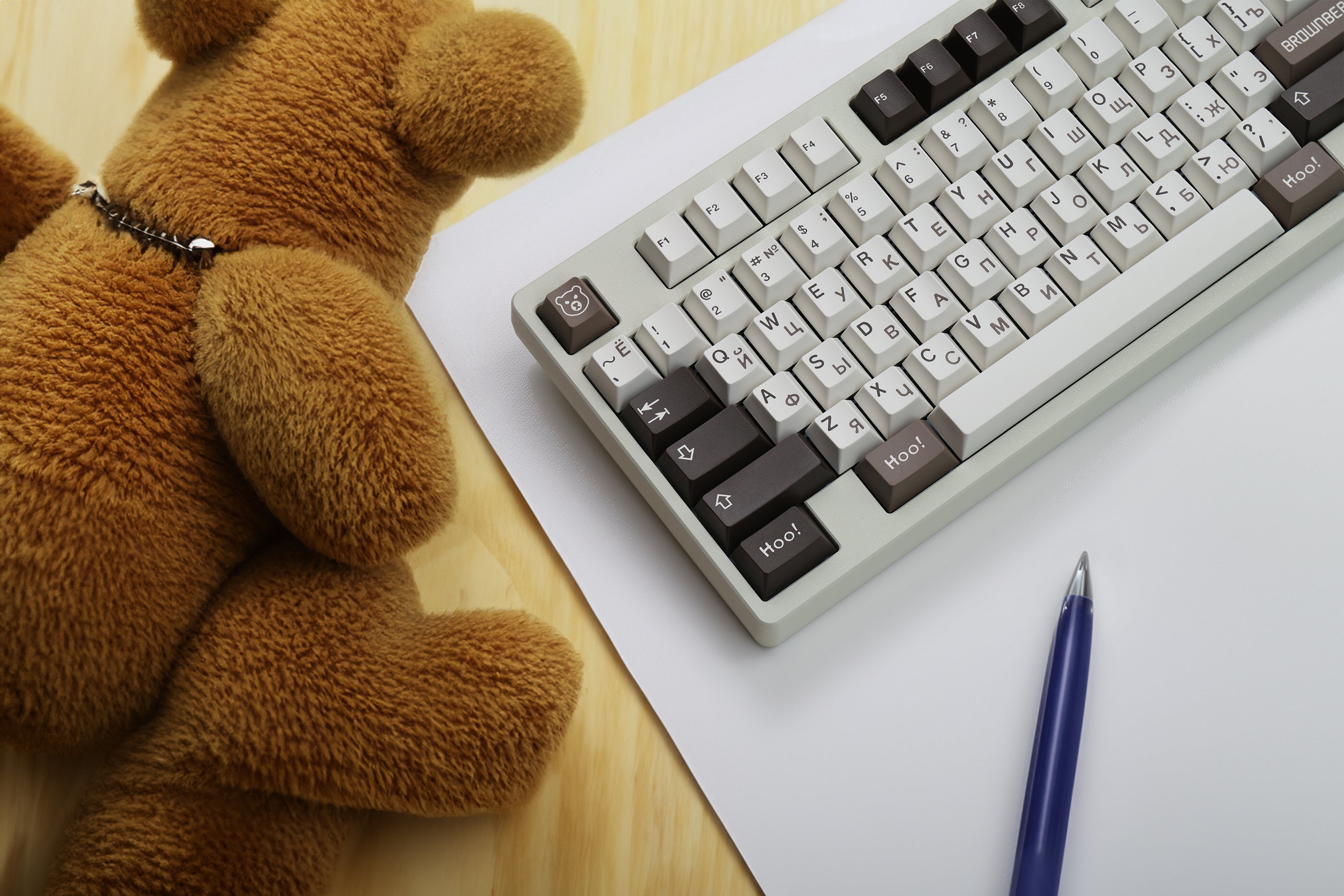 In-stock] JTK BEAR Cherry Profile Doubleshot ABS Keycap Set