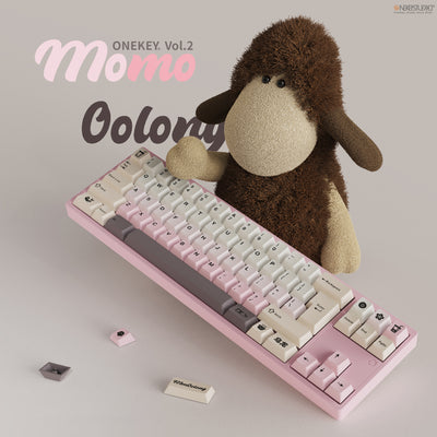 [Upcoming] Onekey Studio Bubble Tea-Momo Oolong Cherry Profile Keycaps