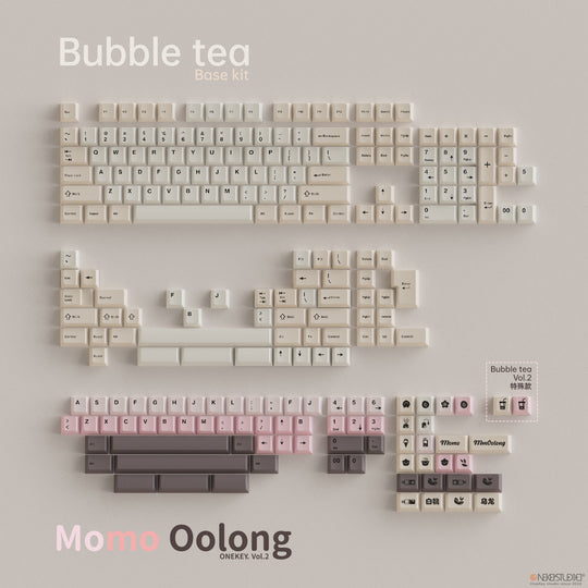 [Group Buy] Onekey Studio Bubble Tea Cherry Profile Keycaps