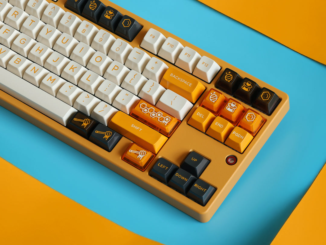 [In-stock] JTK HSA Bee Keeping ABS Doubleshot Glossy Surface Keycap Set