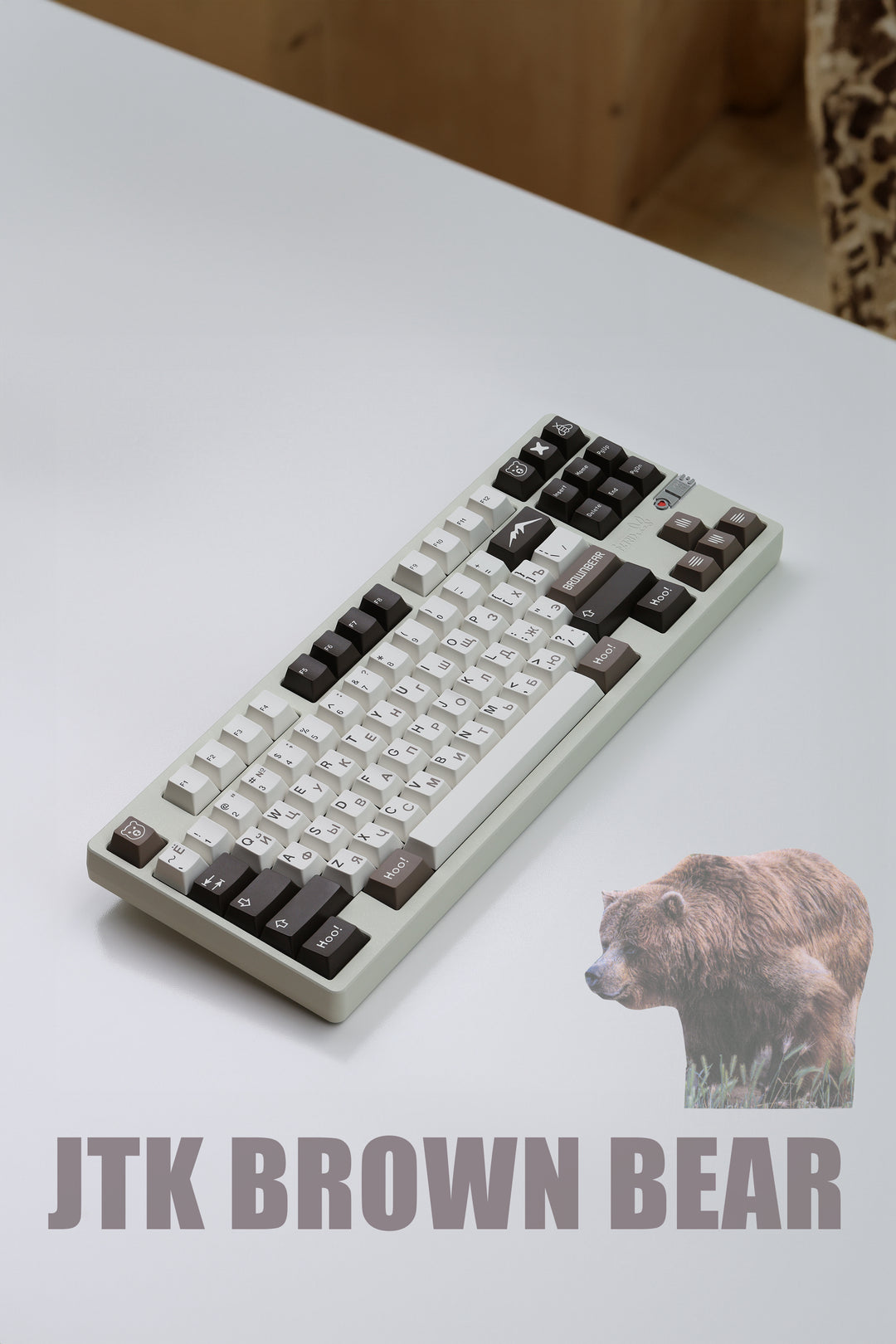 [In-stock] JTK BEAR Cherry Profile Doubleshot ABS Keycap Set