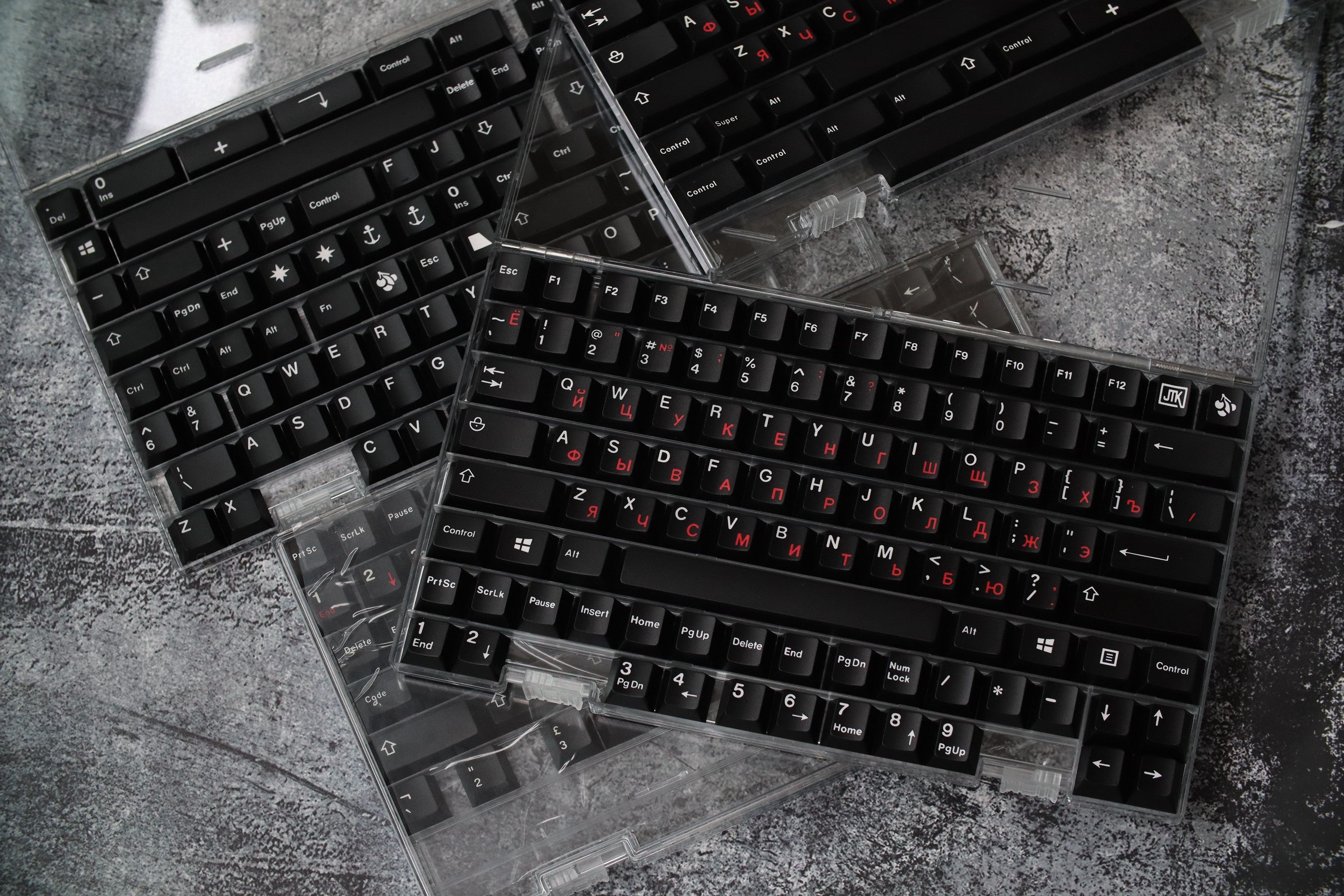 In-stock] JTK RUSSIAN Cherry Profile Doubleshot ABS Keycap Set