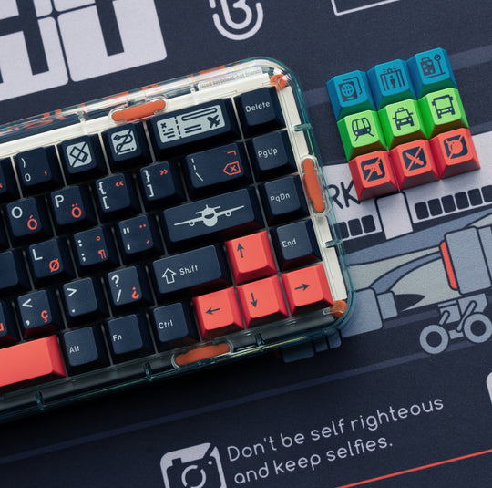 [In-stock] JTK FLIGHT Cherry Profile Doubleshot ABS Keycap Set