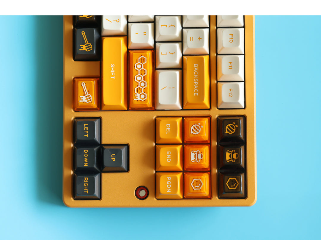 [In-stock] JTK HSA Bee Keeping ABS Doubleshot Glossy Surface Keycap Set