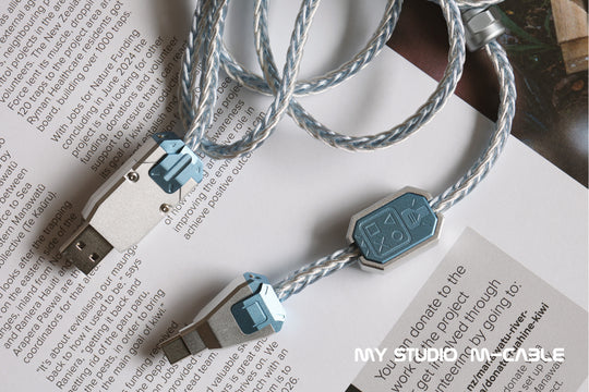 [In-stock] M-Cable Custom Single Crystal Copperwire USB Cable with Connectors