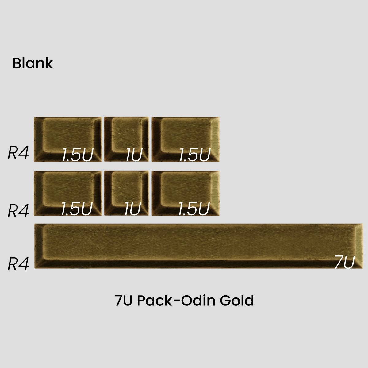 [GB] Awekeys Viking Antiques Full Metal Keycaps - Extension Kit