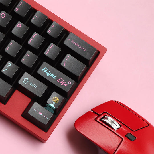 JTK NightLife Cherry Profile ABS Tripeshot Keycap Set