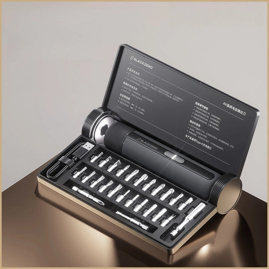 BLACKZERO™ Pro Cordless Screwdriver Kit | 8N.m High-Torque | 25-Piece S2 Steel Set