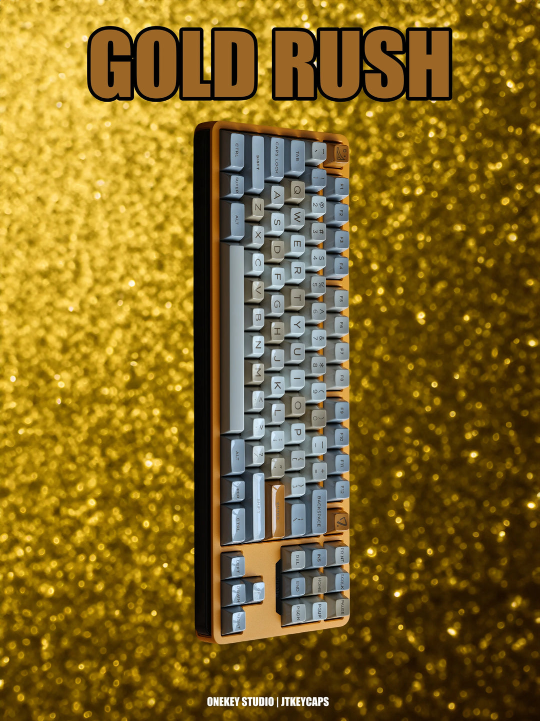 JTK HSA Gold Rush ABS Doubleshot Glossy Surface Keycap Set