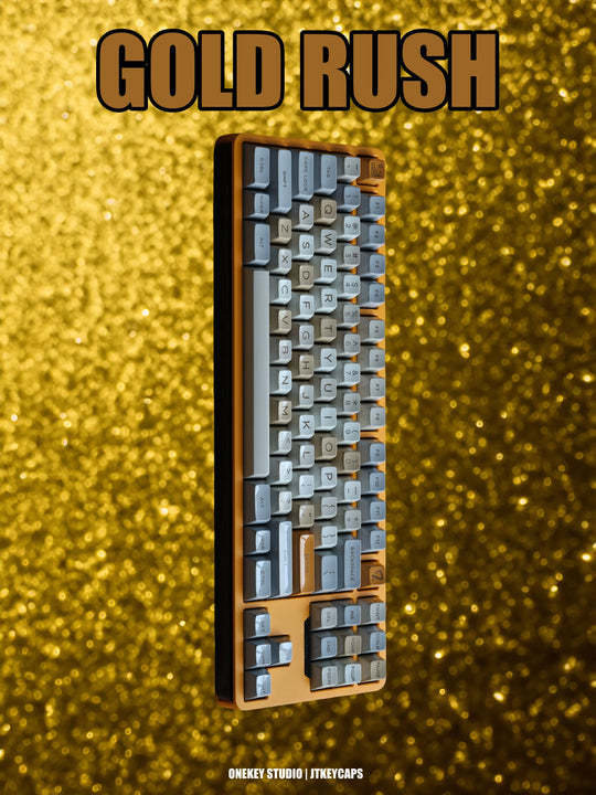 JTK HSA Gold Rush ABS Doubleshot Glossy Surface Keycap Set