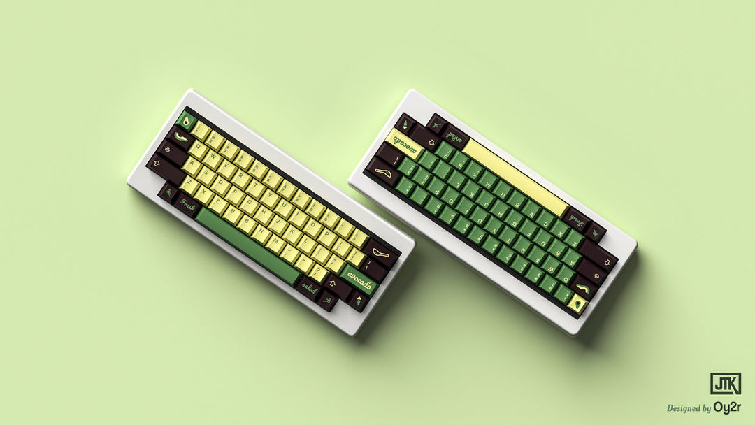 [In-stock] JTK AVOCADO Cherry Profile Tripleshot ABS Keycap Set