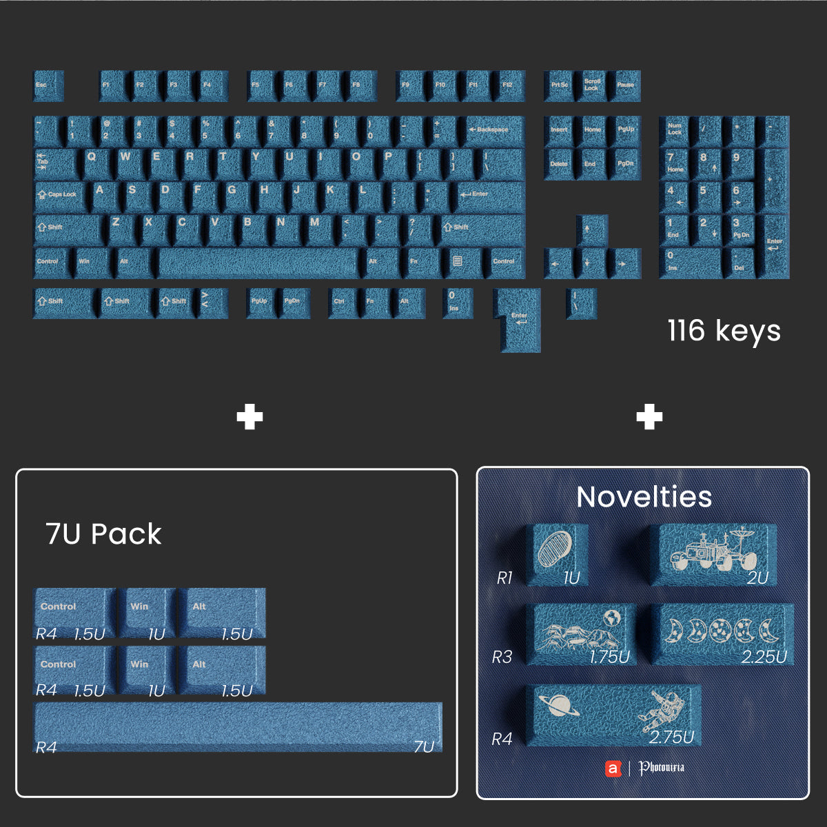 Group Buy] Awekeys Moon Landing Full Metal Keycaps – ClickClack