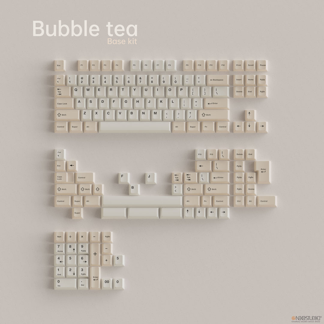 [Group Buy] Onekey Studio Bubble Tea Cherry Profile Keycaps